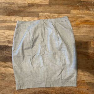 Chic Light Gray Pencil Skirt